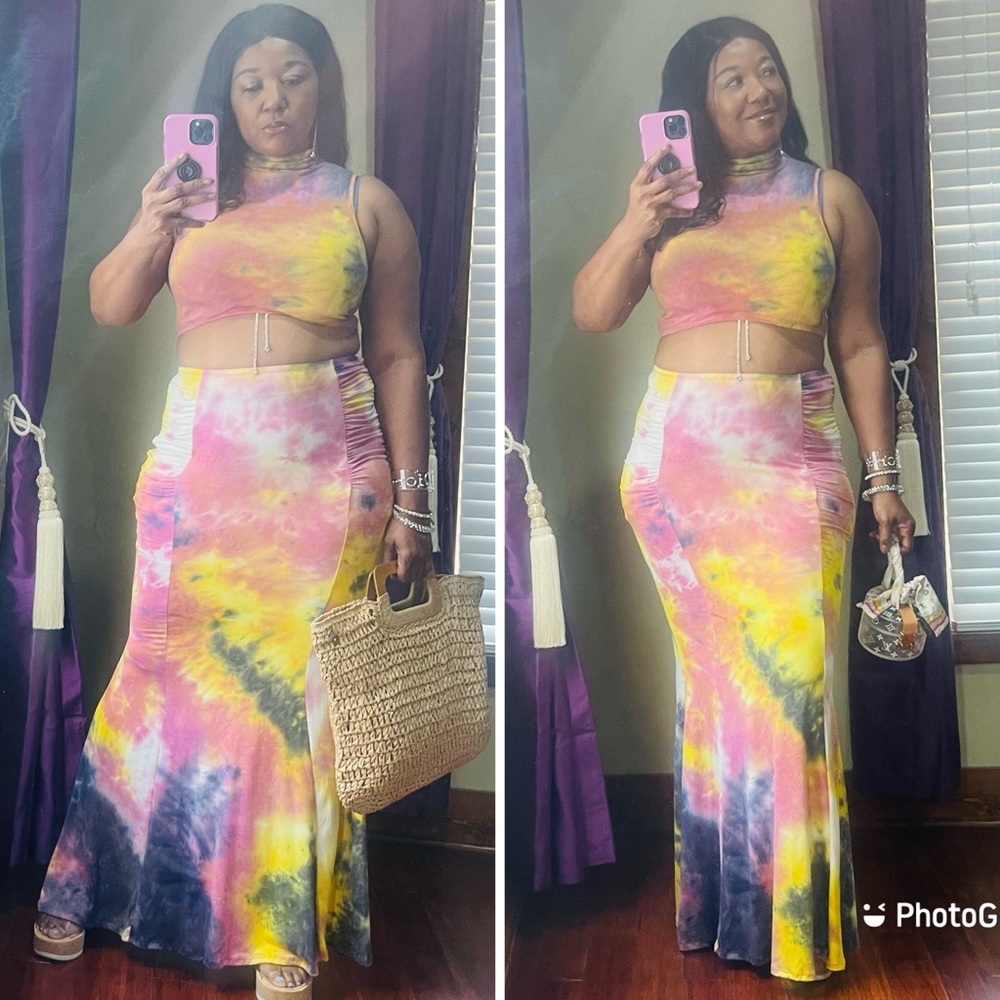 2 pc set  Maxi skirt set
